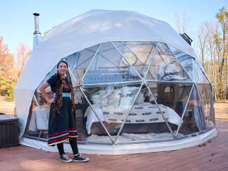 Airbnb Academy - Eva Welsh's Glamping Dome Portraits