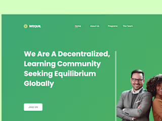 UI/UX Design For Wequill Learning Community.