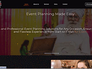 Booking Website For Catering Business 