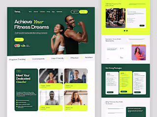 Thrive: Dynamic Fitness Coaching Website