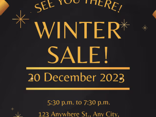 Winter sale!