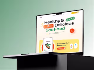 Asian Sushi Food Website Design