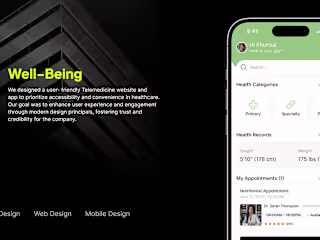 Well Being - Health Sector application :: Behance