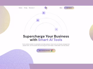 AI Tools Hero – Animated Concept with Rive + Webflow