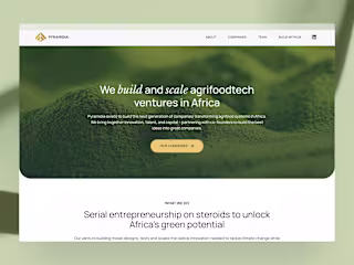 Pyramidia Ventures Website Redesign