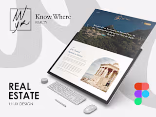 Real estate firm website UI UX design & development.
