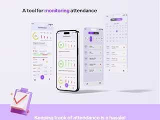 Attendance tracking app UI Design :: Behance