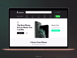 Web Design For Jagofon.com - An Indonesian Tech Marketplace