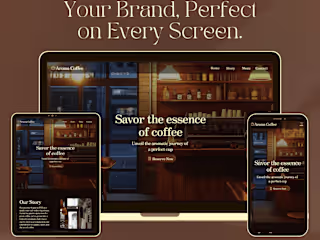 Aroma Coffee: A Seamless & Animated Booking Website