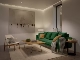 The Glade - Interior Nightime Views of an individual house