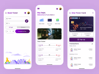 User Centric approach to Redesign Pune Metro's App.