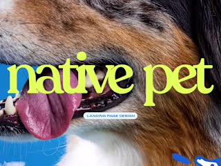 Native Pet Landing Page