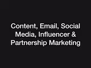 Sr Content, Email, Influencer & Partnership Marketing Specialist