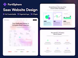FortiSphere - SaaS Website Template