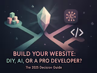 Build Your Website: DIY, AI, or a Pro Developer? The 2025 Decision Guide
