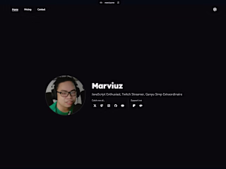 My personal portfolio website