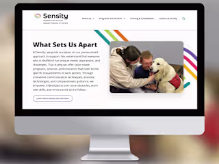 Custom WordPress Website - Sensity