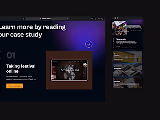 Design agency website redesign