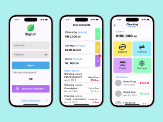Banking App Mobile Interface