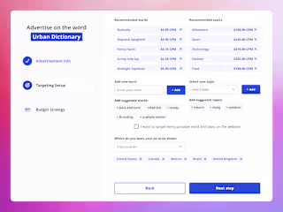 Urban Dictionary - 📢 Advertisement Platform | Ui/Ux Startup