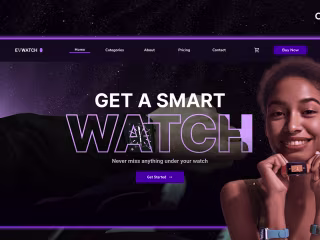 UI/UX Design for a Smart Watch Ecommerce Website. | Behance