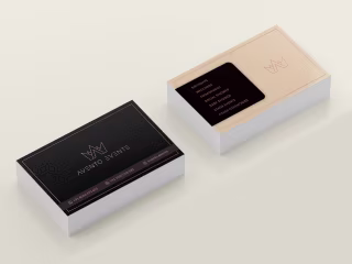 Avento Events- Logo and business card