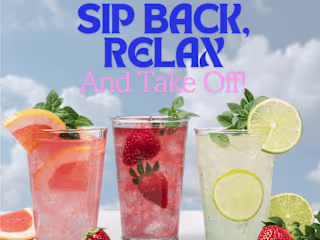 Virgin Atlantic Drinks Mockup
