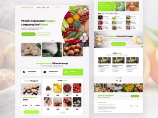 Landing Page Panganexpress - Agriculture Marketplace