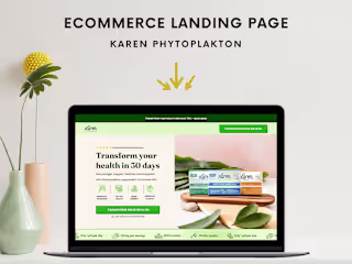 High CRO and converting  landing page 