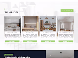 Modern Kitchen Cabinets - Website Development