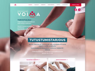 Massage company website & logo
