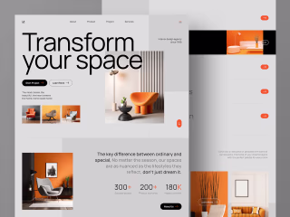 Interior Design Agency Landing Page Website
