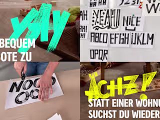 Brush font for campaign