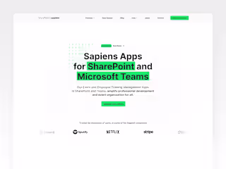 Sharepoint Sapiens - Figma UI/UX Design