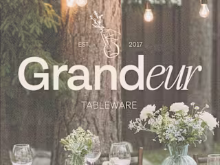 Modern Tableware Brand Identity 🍸