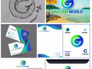 A new, attention-grabbing logo for a tour and travel business