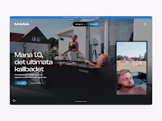 Design, Shopify & Webflow for B2C health tech startup Mana