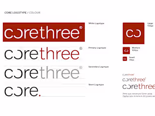 Corethree - Brand, UI & UX Design