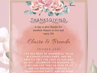 Thanksgiving invitation