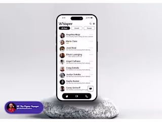 Whisper. Our Minimalist Chat App design (2) | Images :: Behance