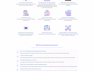 Restaurant Management Software (SaaS) Website Development