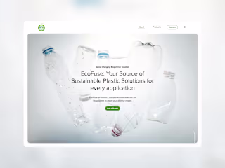 EcoFuse - Crafting a Digital Presence for Sustainable Innovation