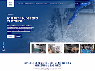 Website Design | Landing Page for industrial manufacturer