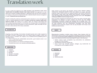 Translated and Proofread Company Profile