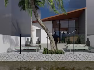 Cafe by the pond | Architecture | Interior Design | Bardhaman We