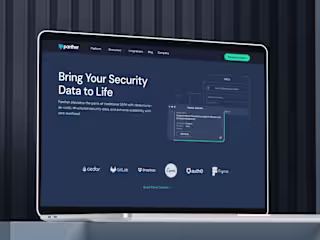 Panther - Website Design for SIEM Platform