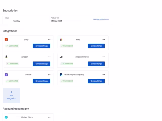 Synder Xero Integration