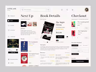 LITSCAPE | Bookstore Web Design | UI/UX