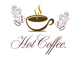 Elegant Logo Design for a Coffee Shop Brand "Hot Coffee"
