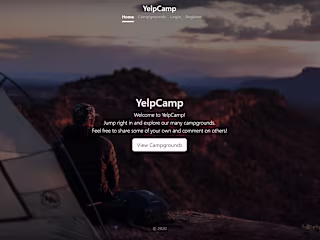 YelpCamp - A Yelp platform for campgrounds.